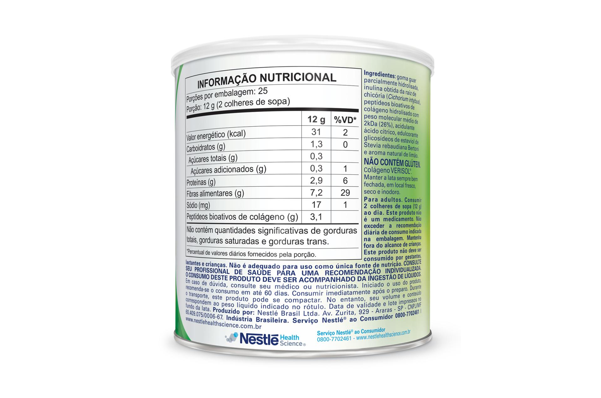 FiberMais Colágeno Limão - Lata 300g