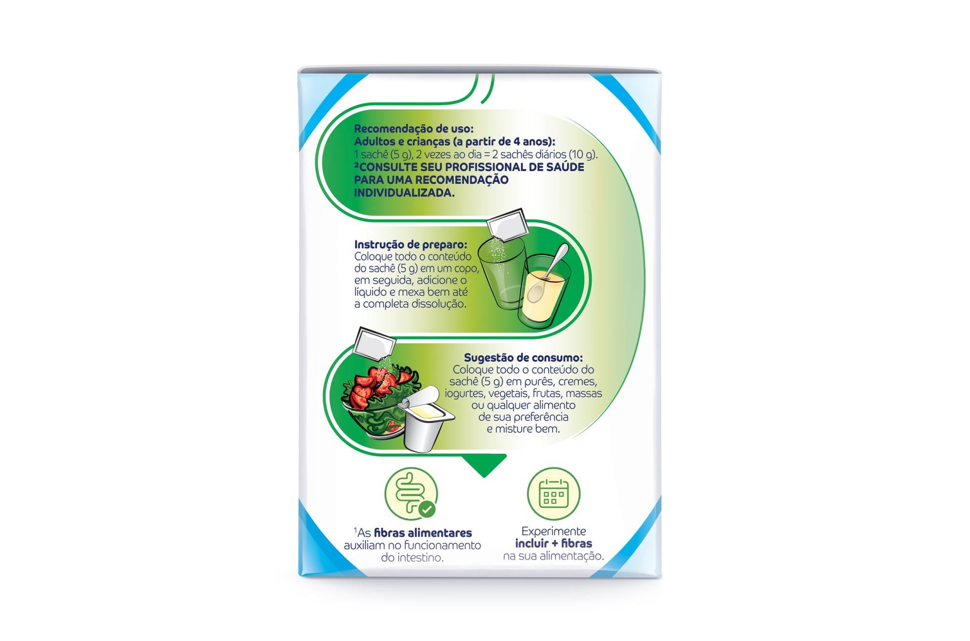 FiberMais Sem Sabor - Display com 10 sachês de 5g