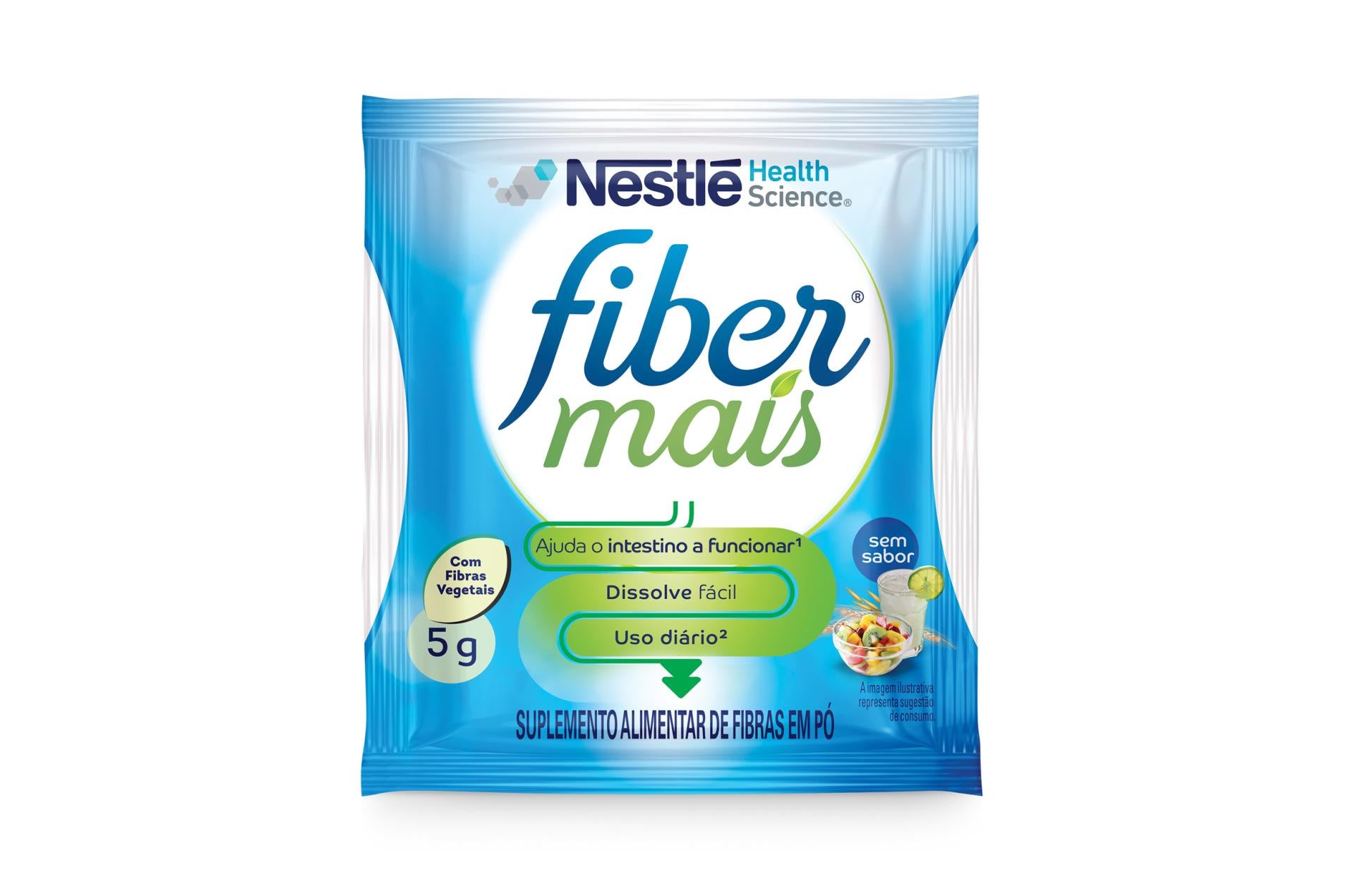 FiberMais Sem Sabor - Display com 10 sachês de 5g